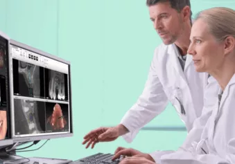 Clinicians using software
